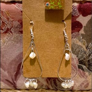 Original fresh water pearl hoop earring’s